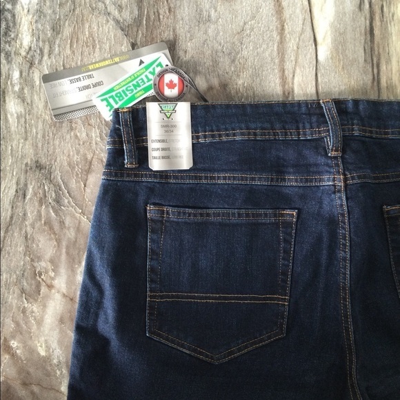 GATTS Workwear Stretch 36/34 Jeans SMR-300 Blue Denim - Picture 7 of 16